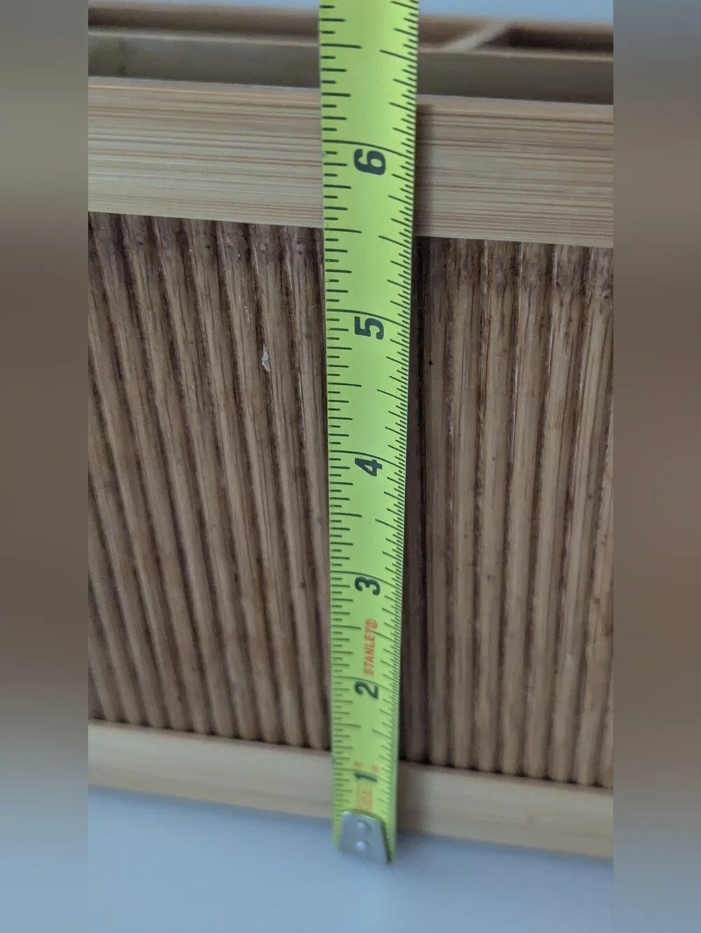 Pomerantz Bamboo Lattice Remote Control Organizer. 9.5